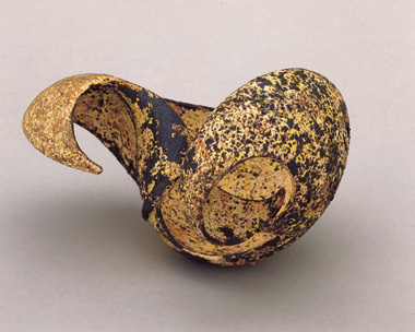 Orange uncurling
            snail, 1997, 13x8 cm